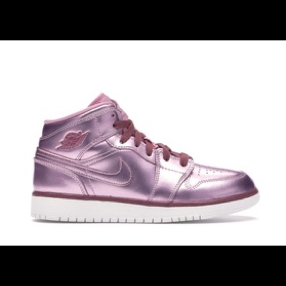 metallic pink jordans